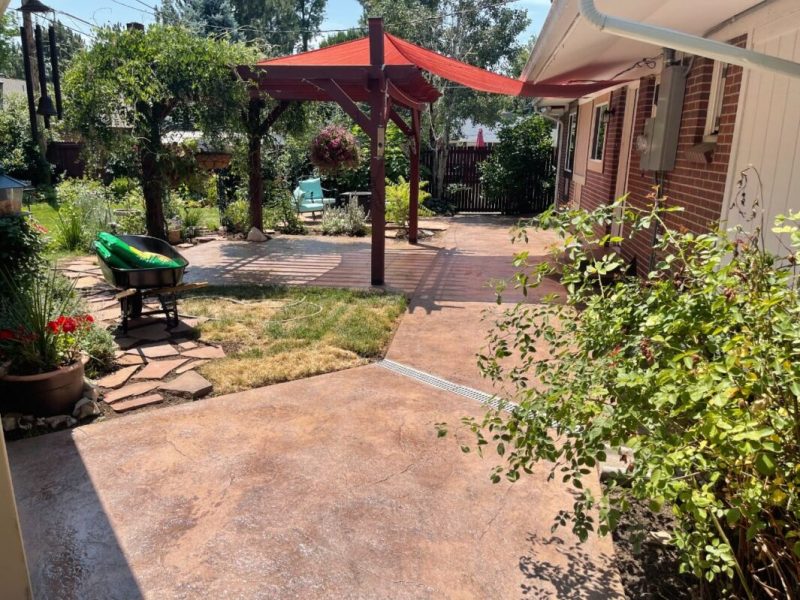 Patio concrete work in Denver